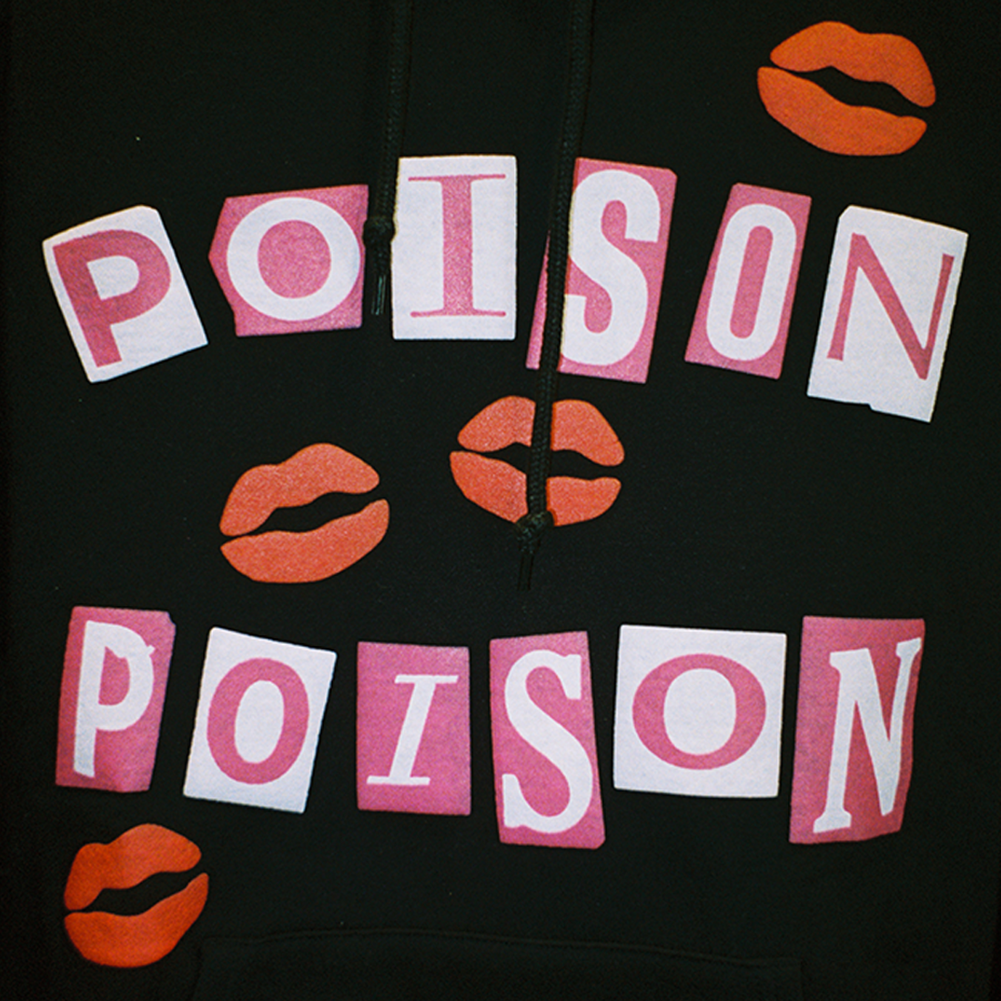 Poison Poison Sweatsuit (Black) Hoodie Detail 