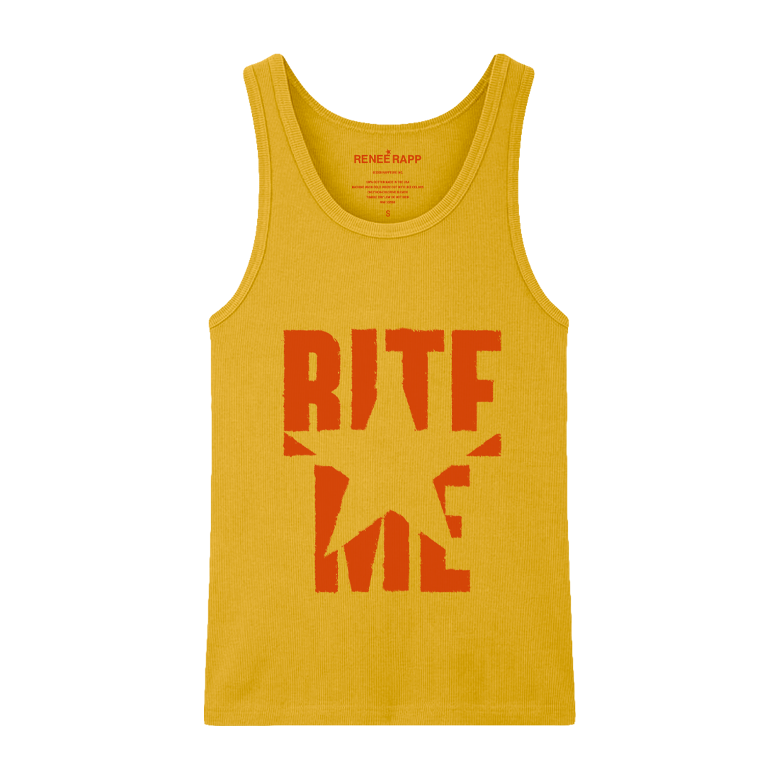 BITE ME YELLOW TANK