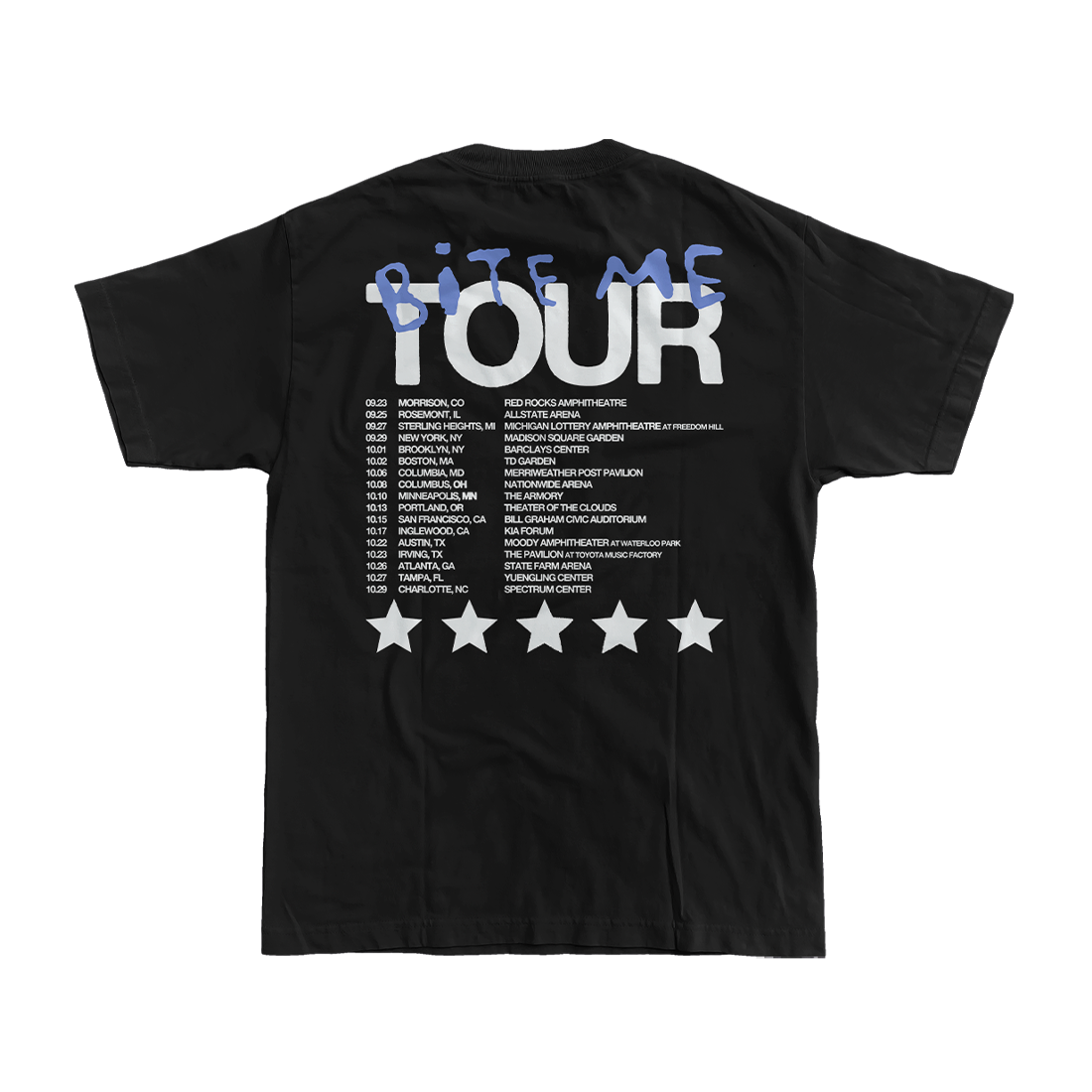 BLACK DATE BACK TOUR TEE Back