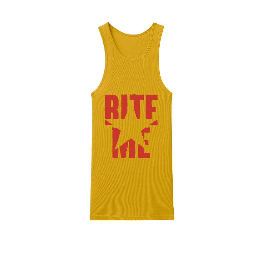 BITE ME YELLOW TANK Front 