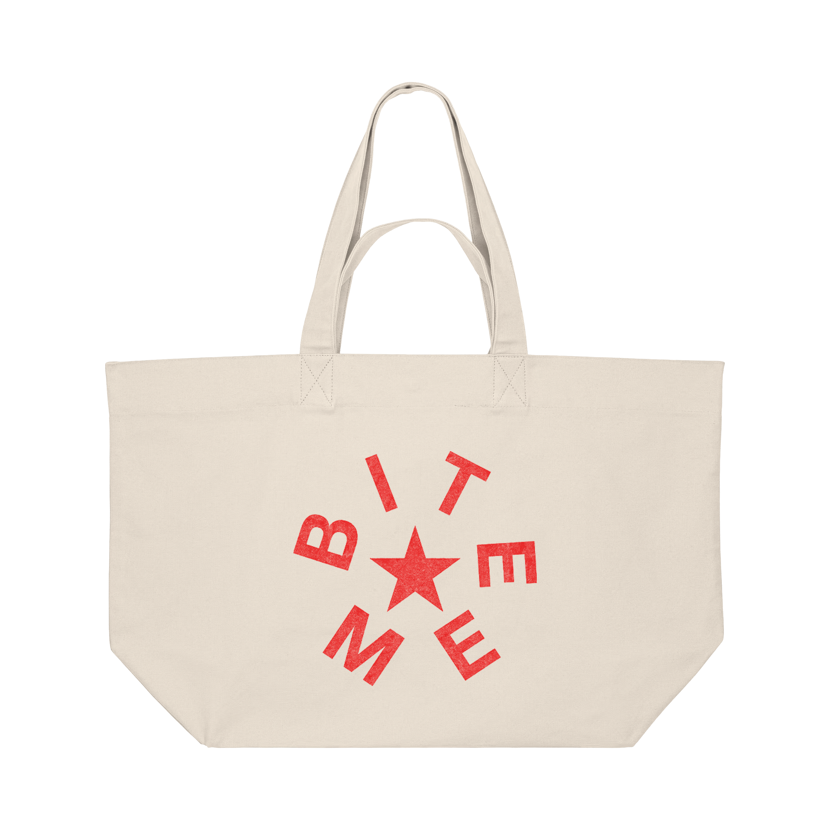 BITE ME CREAM TOTE