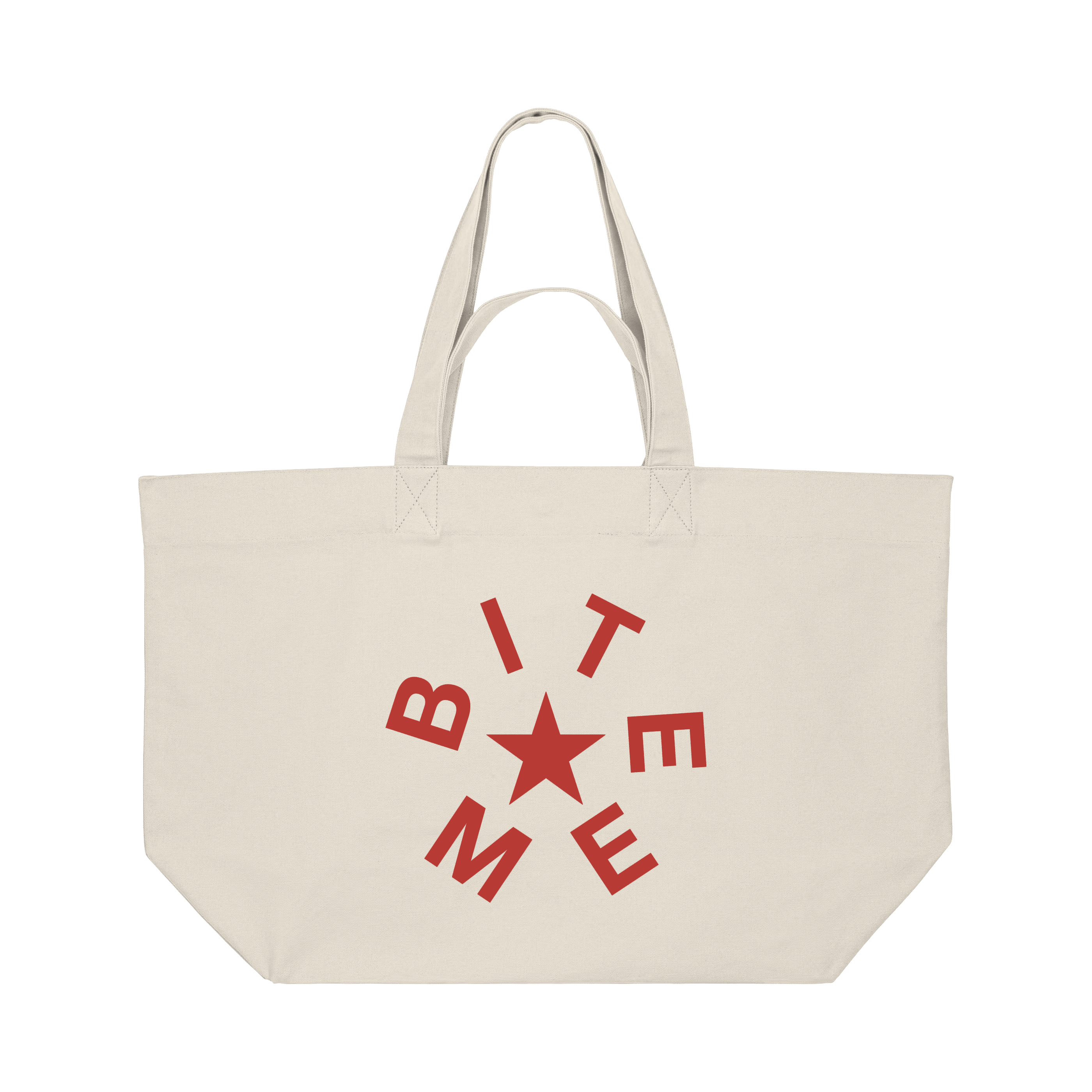 BITE ME CREAM TOTE