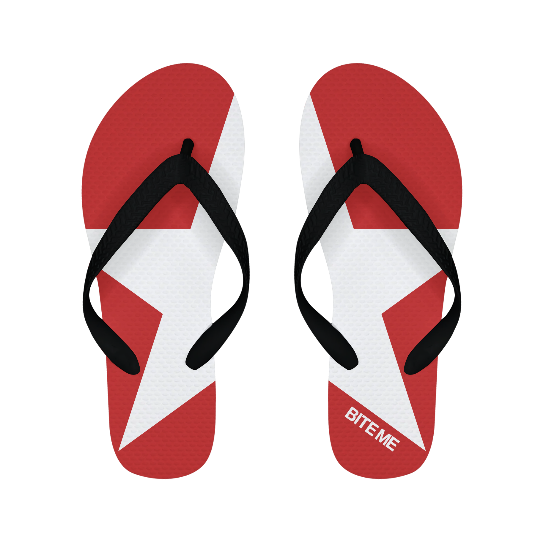 BITE ME FLIP FLOPS