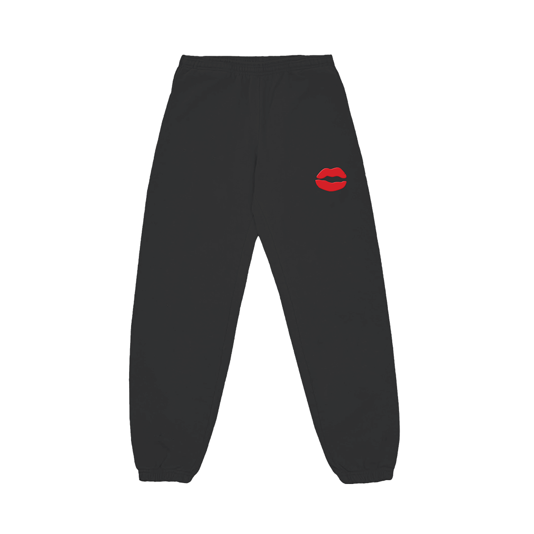 Kiss Sweatpants (Black) Front