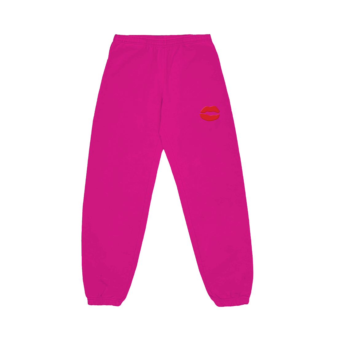 Kiss Sweatpants (Pink) Front